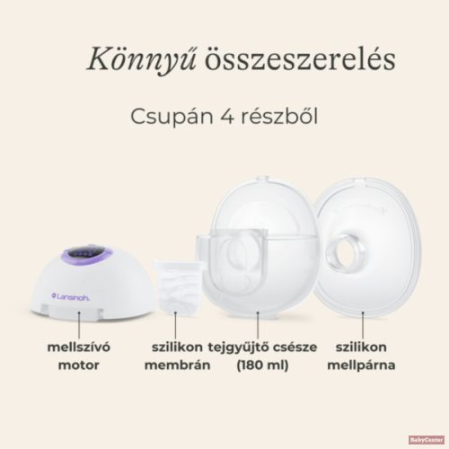 Lansinoh hordható elektromos mellszívó 4 fázisú – dupla