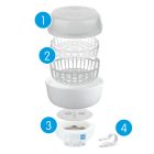 Mam elektromos üvegsterilizáló és expressz cumisüveg-melegítő 2in1