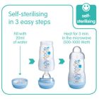 MAM anti-colic bio cumisüveg /130ml/ + ajándék játszócumi /barna/