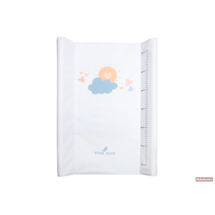 TegaBaby pelenkázólap, merev hátoldal, ékes kialakítás 70x50cm /Meteo fehér napocska/