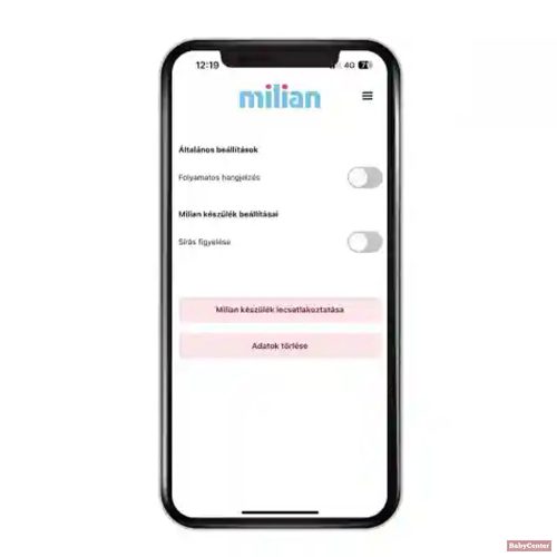 Milian légzésfigyelő Pro 2db érzékelőlappal-bluetooth
