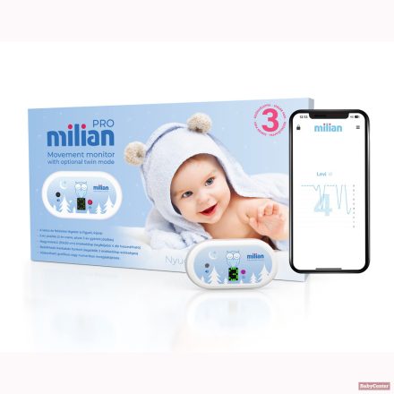 Milian légzésfigyelő Pro 3db érzékelőlappal-bluetooth