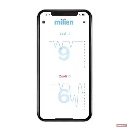 Milian légzésfigyelő Pro 3db érzékelőlappal-bluetooth