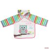 Bib előke hosszú ujjas - Messy Pink