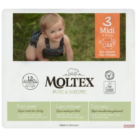 Moltex Pure&Nature Midi (3-as) öko pelenka 4-9 kg - 33 db