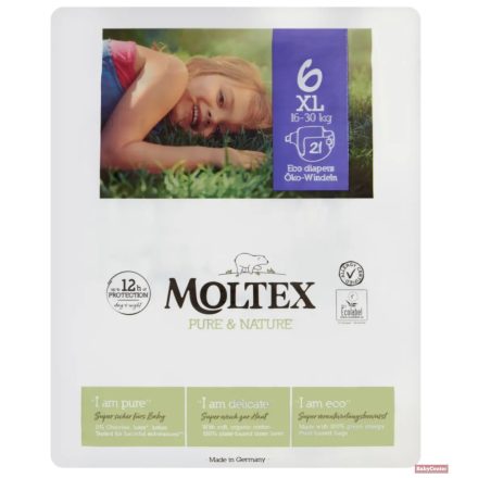 Moltex Pure&Nature XL (6-os) öko pelenka 16-30 kg - 21 db
