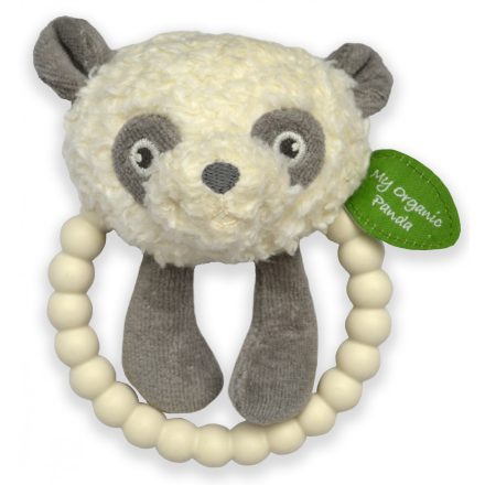 My Teddy első organikus pandám - csörgő rágóka - díszdobozos