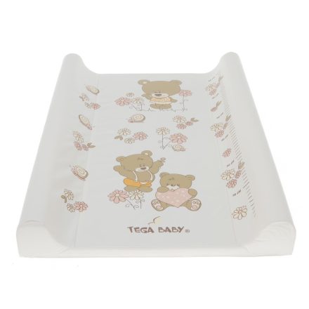 TegaBaby pelenkázólap, merev hátoldal, ékes kialakítás 70x50cm /bézs maci/