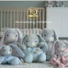 My Teddy első bébi sztár nyuszim - 10éves születésnapi kiadás - csörgő rágóka - díszdobozos kék