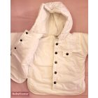 Átalakítható babazsák /bundazsák/ 2in1 újszülött kortól /maci fehér/