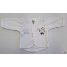 Pirinyó plüss kocsikabát - fehér