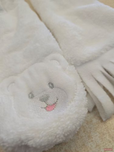 Pirinyó sál wellsoft maci fehér