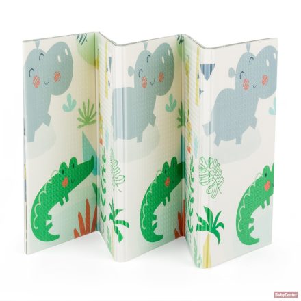 PETITE&MARS Összehajtható játszószőnyeg Campy (197x147cm) - Jungle&Hexagon