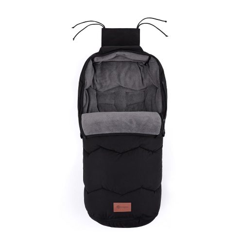 Petite&Mars Warmy Prémium bundazsák babakocsiba - SILVERED BLACK
