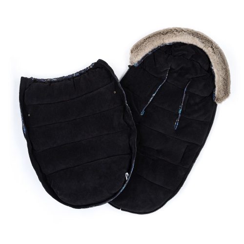 Petite&Mars Comfy Prémium extra vastag bundazsák babakocsiba - FOREVER BLACK