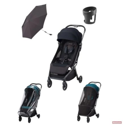 Recaro LEXA Sport babakocsi 22kg-ig - night black (60.000 Ft értékű ajándék kiegészítő csomaggal)