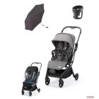 Recaro LEXA ELITE Sport babakocsi (megfordítható) 22kg-ig - Silent Grey (33.000 Ft értékű ajándék kiegészítő csomaggal)