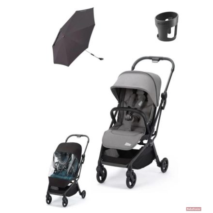 Recaro LEXA ELITE Sport babakocsi (megfordítható) 22kg-ig - Silent Grey (45.000 Ft értékű ajándék kiegészítő csomaggal)