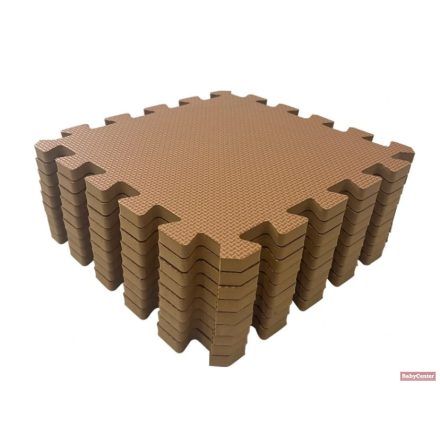 Ria Puzzle habszivacs játszószőnyeg 90x90 cm (9db) Brown