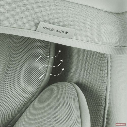 Römer Baby-Safe Pro (fektethető babahordozó) + Vario 5Z Isofix forgatható bázistalp szett - Sage Green (style)