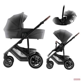   Britax-Römer Smile 5Z COMFORT Set 3in1 (STYLE) dönthető babahordozóval - Mineral Grey