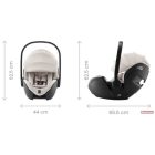 Römer Baby-Safe Pro fektethető babahordozó 40-85CM (STYLE) - Carbon Black