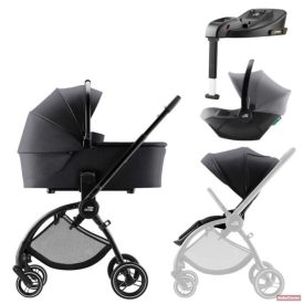   Britax Römer RIO babakocsi 2in1 + ajándék Baby-Safe Core hordozó + bázistalp /STYLE-Carbon Black/