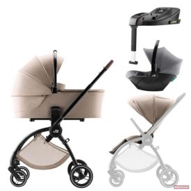   Britax Römer RIO babakocsi 2in1 + ajándék Baby-Safe Core hordozó + bázistalp /STYLE-Teak/