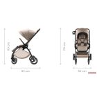 Britax Römer RIO babakocsi 2in1 + ajándék Baby-Safe Core hordozó + bázistalp /STYLE-Teak/