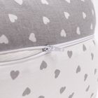 Scamp baba-mama párna (szivacsos töltet) #szürke-fehér szivecske