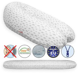   Scamp baba-mama párna (szivacsos töltet) #szürke-fehér felhő