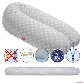   Scamp baba-mama párna (szivacsos töltet) #szürke nagypöttyös