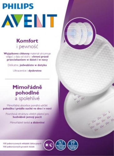 Avent melltartóbetét - eldobható 100db