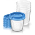 Avent tejtároló poharak 180ml via adapterrel /10db pohár + 10db tető/