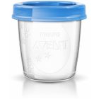 Avent tejtároló poharak 180ml via adapterrel /10db pohár + 10db tető/