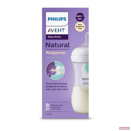 Philips AVENT Natural Response cumisüveg AirFree szeleppel 260 ml, 1hó+