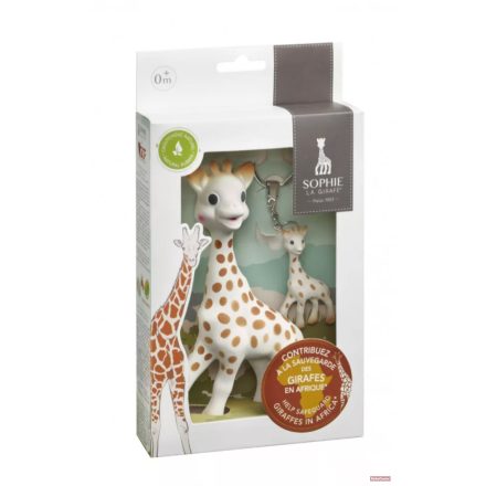 Sophie 'Sauvons les girafes' Sophie zsiráf+kulcstartó szett
