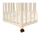 Timba fa járóka 102x102cm /emelhető,görgős,borostyán/