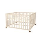 Timba fa járóka 120x120cm /emelhető,görgős,borostyán/