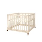 Timba fa járóka összecsukható 100x100cm /emelhető,görgős,borostyán/