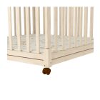 Timba fa járóka összecsukható 100x100cm /emelhető,görgős,borostyán/