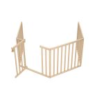 Timba babakarám 8elemes (bükk fából) - borostyán