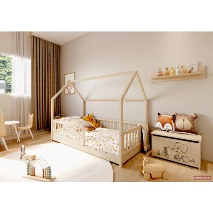 Timba Montessori Házikós gyermekágy 80x160cm - natúr