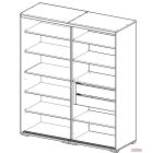 Todi Classic gardróbszekrény - több méretben