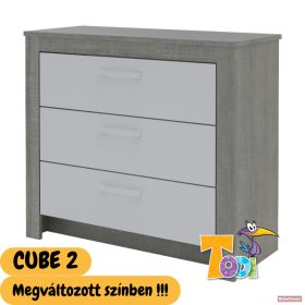   Todi Cube2 3fiókos komód pelenkázó toldalékkal - UTOLSÓ DARABOK