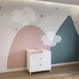 Todi Misty Fehér 3 fiókos komód pelenkázó toldalékkal