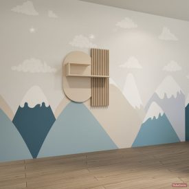 Todi Misty Kasmír falipolc dekorpanellel