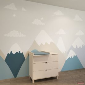 Todi Misty Kasmír 3 fiókos komód pelenkázó toldalékkal