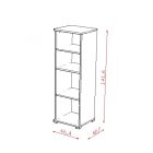 Todi Teddy keskeny nyitott szekrény (140cm magas)