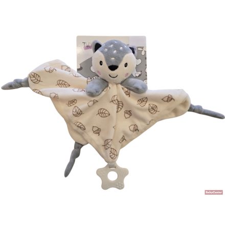 Tulilo plüss csörgős szundikendő rágókával róka - 25 cm